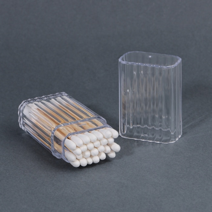 Органайзер для хранения, с крышкой, 10,4 × 3,8 × 2,1 см, цвет прозрачный