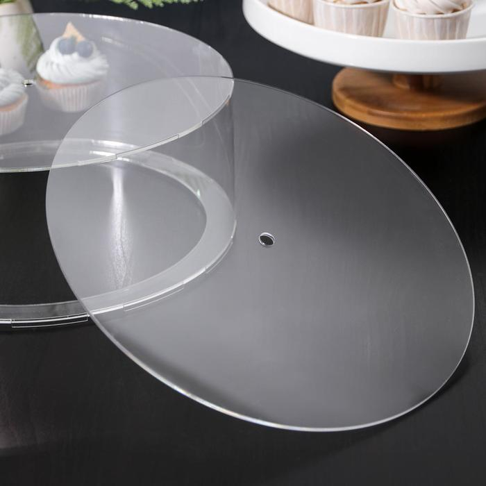 Фальшярус для торта, цилиндр, d=25 см, h=12 см, цвет прозрачный Фальшярус для торта, цилиндр, d=25 см, h=12 см, цвет прозрачный