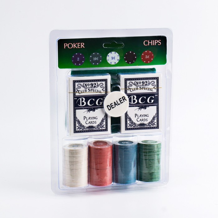 Покер, набор для игры (карты 2 колоды, фишки с номин. 100 шт, сукно 40 х 60 см) Покер, набор для игры (карты 2 колоды, фишки с номин. 100 шт, сукно 40 х 60 см)