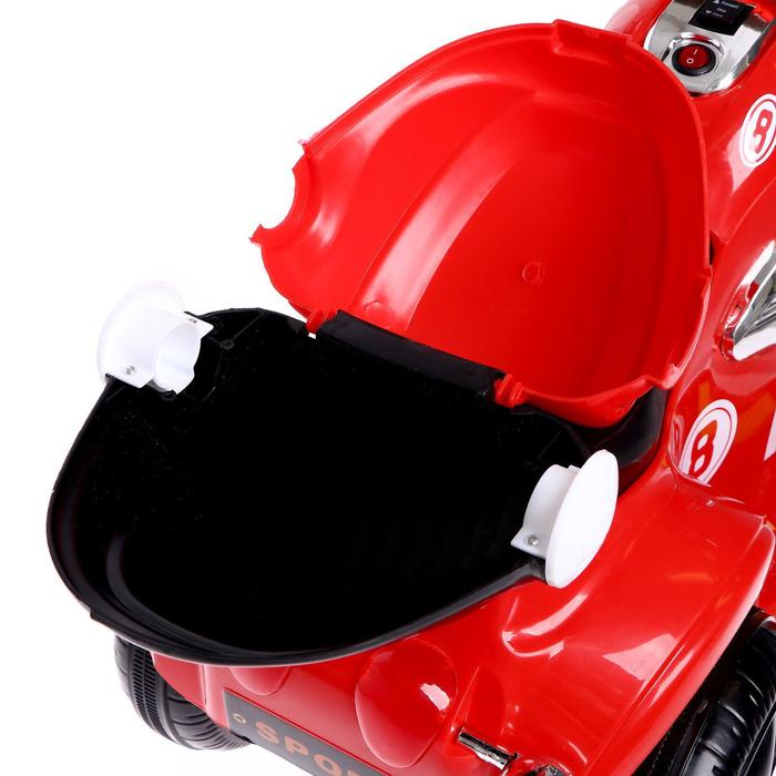 Детский электромобиль «Чоппер», с аккумулятором, световые и звуковые эффекты, цвет красный Детский электромобиль «Чоппер», с аккумулятором, световые и звуковые эффекты, цвет красный