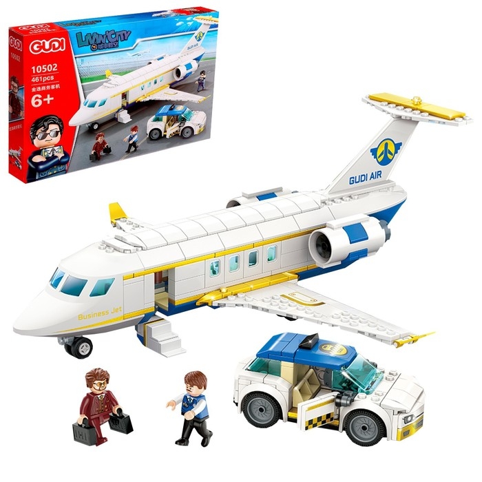 Конструктор Город «Частный самолёт», 461 деталь Конструктор Город «Частный самолёт», 461 деталь