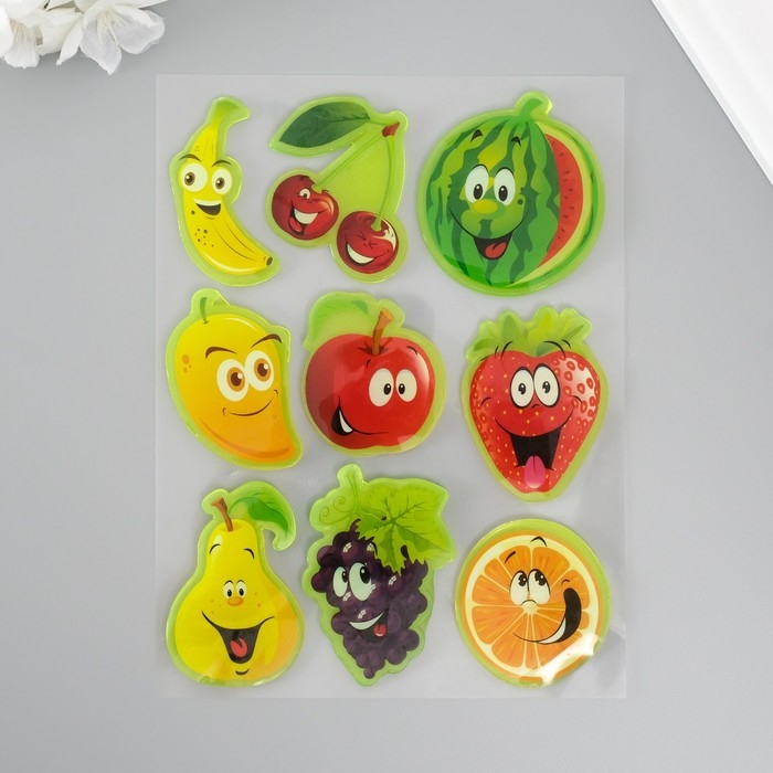 Наклейка силикон на стекло фосфорная Наклейка силикон на стекло фосфорная "Живые фото" 20х16 см