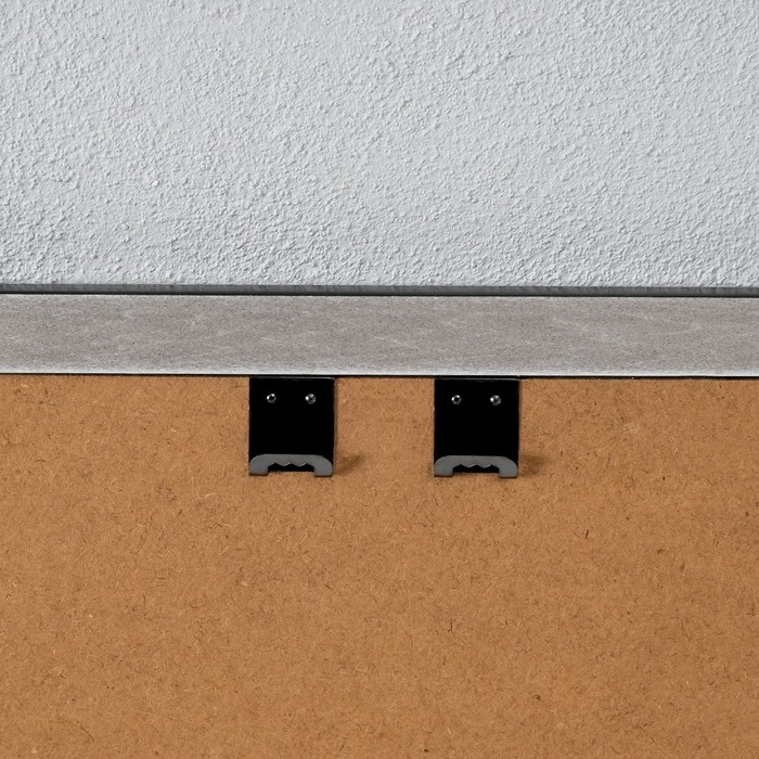 Фоторамка пластик 30х40 см Фоторамка пластик 30х40 см "Двойное сечение" чёрная 42,8х32,8х1 см