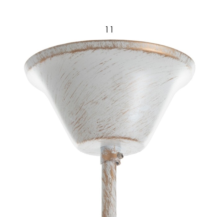 Люстра Люстра "Айрис" 3xE14 40Вт белый с золотой патиной 66х66х46-105 см BayerLux