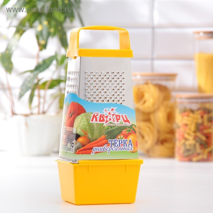 Тёрка Доляна «Универсал», 4 грани, контейнер 450 мл, 27×12×0,9 см, цвет МИКС Тёрка Доляна «Универсал», 4 грани, контейнер 450 мл, 27×12×0,9 см, цвет МИКС