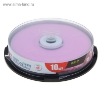 Диск DVD+RW Mirex, 4x, 4.7 Гб, Cake Box, 10 шт