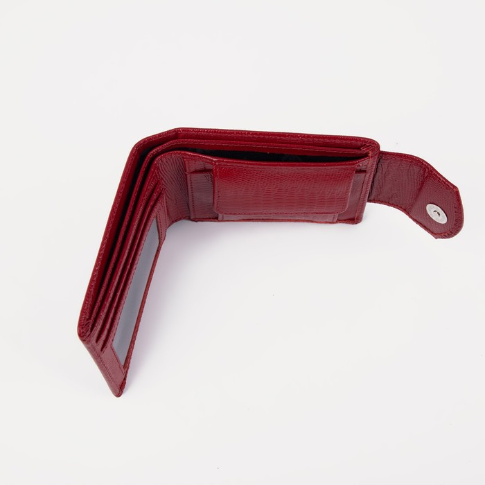 Кошелёк женский на магните, цвет красный Кошелёк женский на магните, цвет красный