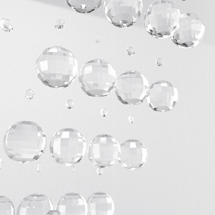 Светильник каскад Светильник каскад "Инесса" 9xLED хром 69х60х250см BayerLux