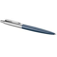 Ручка шариковая Parker Jotter XL K69 Matte Blue CT M, корпус из нержавеющей стали, синие чернила