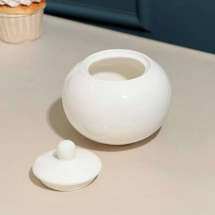 Сахарница фарфоровая Barista, 450 мл, белая