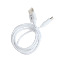 Кабель Eltronic Type-C - USB, 2.4 А, 1 м, зарядка + передача данных, пакет, белый