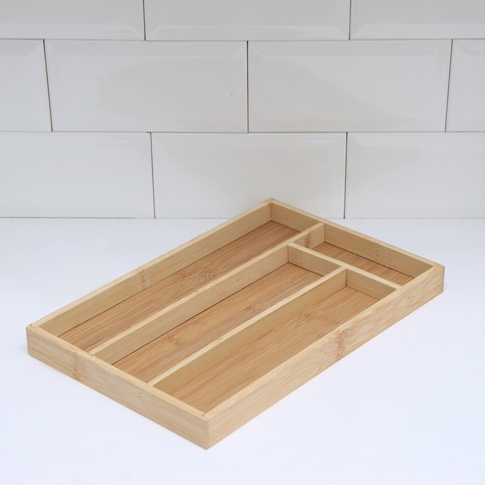 Сушилка для столовых приборов Доляна «Бамбуковый лес», 33,5×22×3 см, 4 ячейки Сушилка для столовых приборов Доляна «Бамбуковый лес», 33,5×22×3 см, 4 ячейки