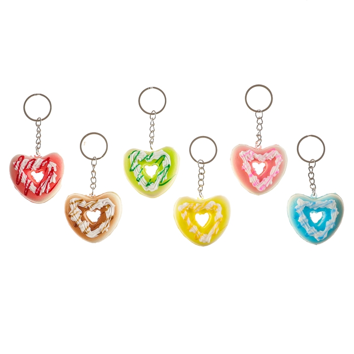 Мялка-сквиш «Сердечко», на брелоке, цвета МИКС Мялка-сквиш «Сердечко», на брелоке, цвета МИКС