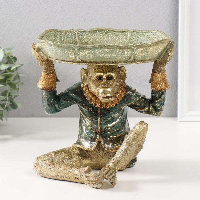 Сувенир полистоун подставка  Сувенир полистоун подставка "Шимпанзе в рубахе" 21х17,5х21,5 см