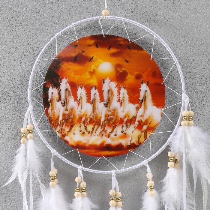 Ловец снов d=25 см Ловец снов d=25 см "Табун на закате" 80х25х0,8 см