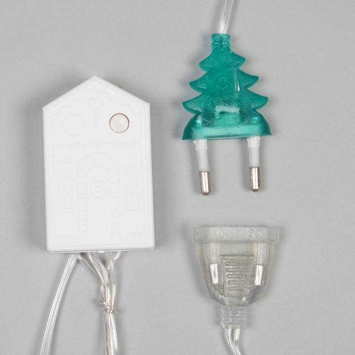 Гирлянда «Бахрома» 2.7 × 0.9 м с насадками «Месяц», IP20, прозрачная нить, 138 LED, свечение тёплое белое, 8 режимов, 220 В Гирлянда «Бахрома» 2.7 × 0.9 м с насадками «Месяц», IP20, прозрачная нить, 138 LED, свечение тёплое белое, 8 режимов, 220 В