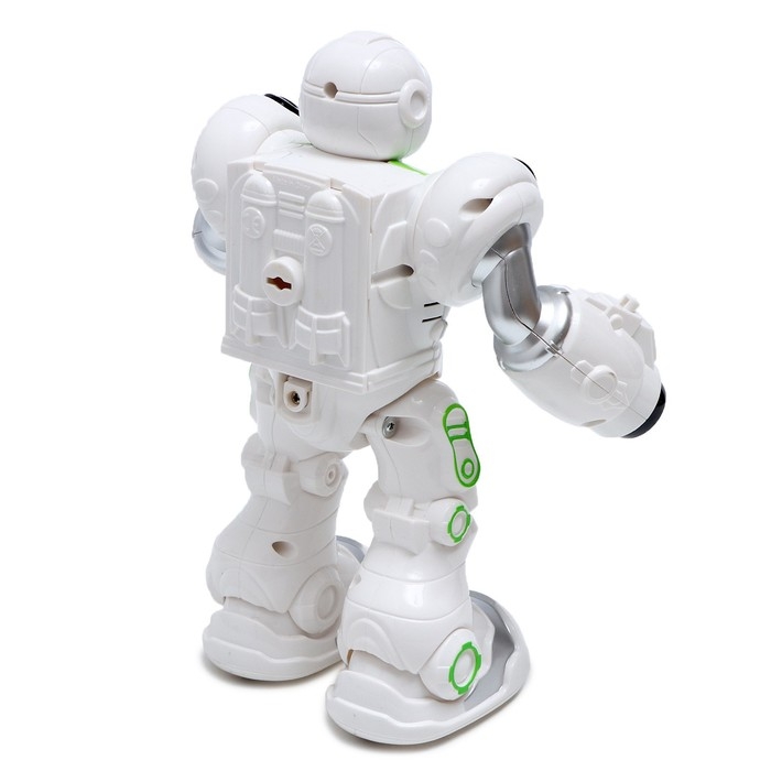 Робот GRAVITONE, свет, звук, стреляет, на батарейках, русская озвучка, зелёный Робот GRAVITONE, свет, звук, стреляет, на батарейках, русская озвучка, зелёный