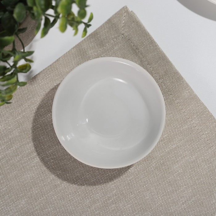 Блюдце для варенья «Белое», d=9 см, фарфор Блюдце для варенья «Белое», d=9 см, фарфор