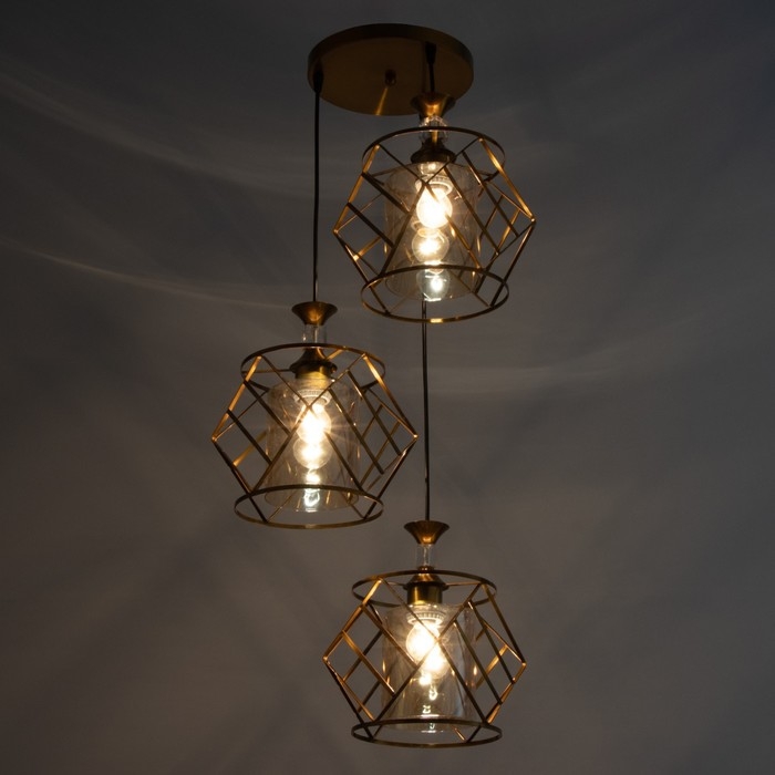 Светильник BayerLux Светильник BayerLux "Куара" 3хE27 40Вт золото 40х40х100 см