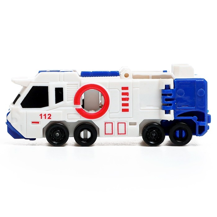 Робот «Полицейский вертолёт», трансформируется, собирается из 3-х машинок Робот «Полицейский вертолёт», трансформируется, собирается из 3-х машинок