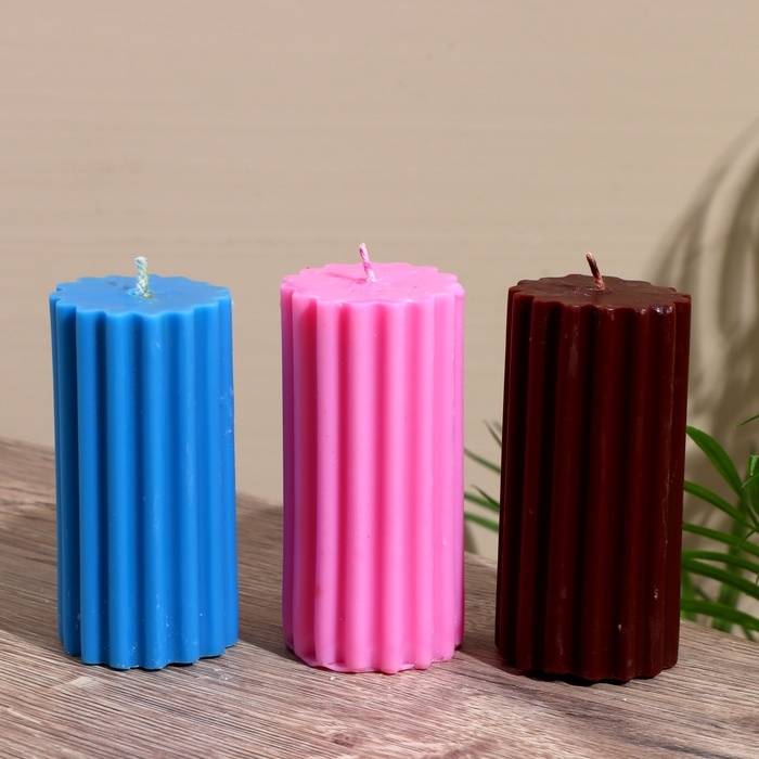 Свеча  Свеча "Колонна" 5х5х10 см, соевый воск