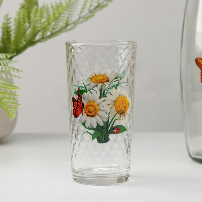 Набор питьевой «Букеты», 3 предмета: кувшин 1,7 л, стаканы 230 мл, 2 шт, рисунок МИКС