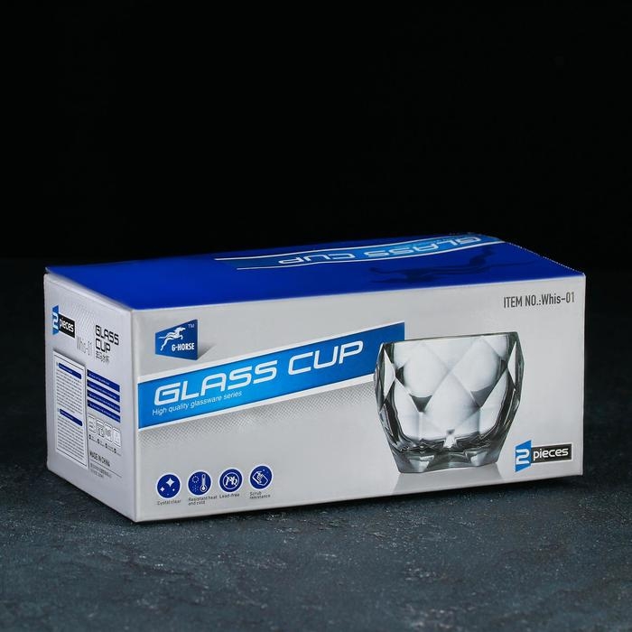 Набор стаканов стеклянных «Доменик», 250 мл, 2 шт Набор стаканов стеклянных «Доменик», 250 мл, 2 шт