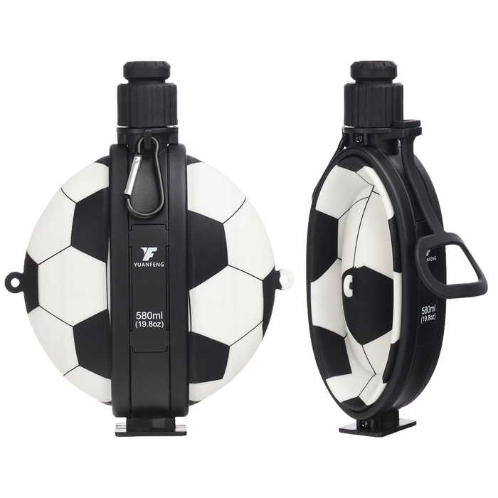 Бутылка для воды, 580 мл,  Бутылка для воды, 580 мл, "Футбольный мяч", 20.9 х 16 см