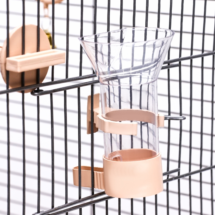 Клетка для птиц Клетка для птиц "Пижон" №104, разборная, 1 секция, 58 х 40 х 48см, бежевая