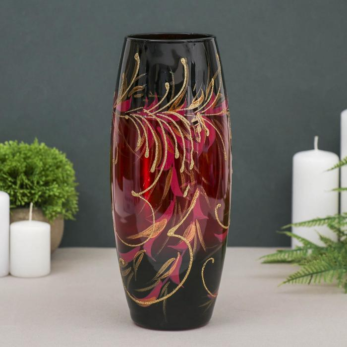 Ваза Ваза "Рубин" овал d-7,5см; 10х26 см