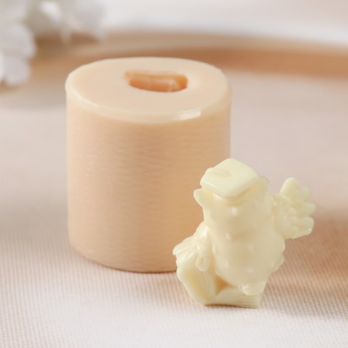 Молд силиконовый Молд силиконовый "Ученая сова №4" 4х4,2х4,2 см