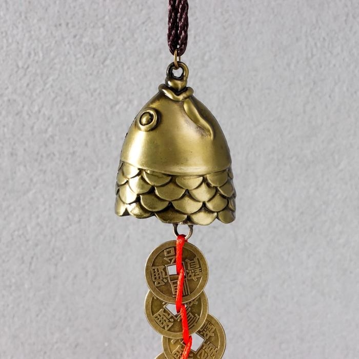 Колокольчик металл  Колокольчик металл "5 монет" 1 колокол 30х4,5х3,8 см