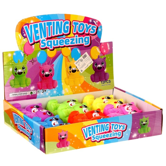 Ёжка «Единорог» световой, цвета МИКС Ёжка «Единорог» световой, цвета МИКС