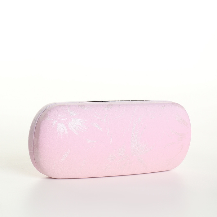 Футляр для очков на хлопушке, длина 16 см, цвет розовый Футляр для очков на хлопушке, длина 16 см, цвет розовый