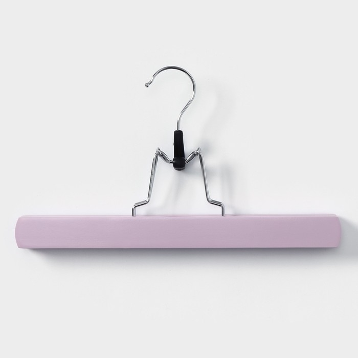 Вешалки для брюк и юбок LaDо́m Brillant, 30×17×2,4 см, 2 шт, деревянные, цвет розовый Вешалки для брюк и юбок LaDо́m Brillant, 30×17×2,4 см, 2 шт, деревянные, цвет розовый