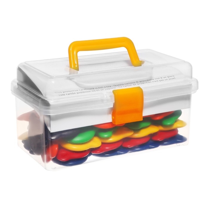 Мелки восковые 6 цветов 48 штук, Carioca Мелки восковые 6 цветов 48 штук, Carioca "Baby", фигурные, гипоаллергенные, для малышей, контейнер