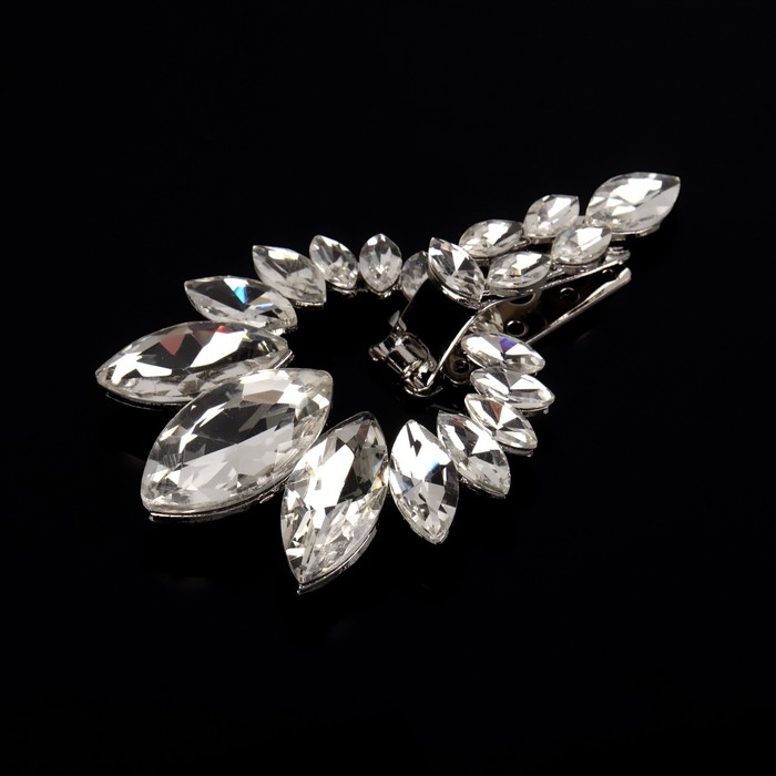 Декоративная застёжка, 9,6 × 6 см, цвет серебряный Декоративная застёжка, 9,6 × 6 см, цвет серебряный