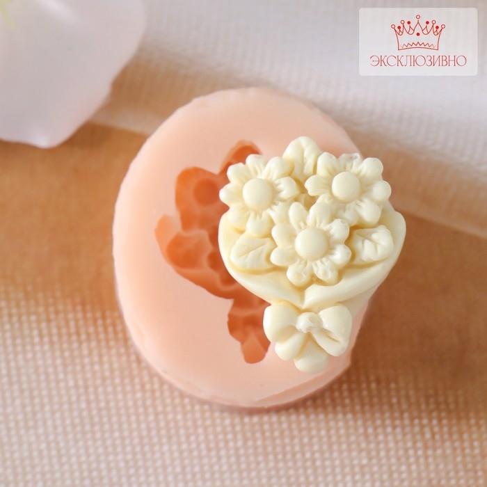 Молд силиконовый Молд силиконовый "Букет цветов" 2х2,5 см