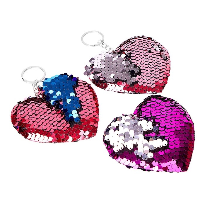 Мягкий брелок-хамелеон «Сердце», цвета МИКС Мягкий брелок-хамелеон «Сердце», цвета МИКС