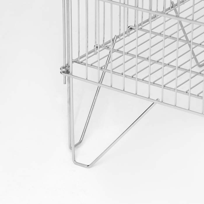 Корзина-накопитель, разборная, 102×62×80 см, цвет хром Корзина-накопитель, разборная, 102×62×80 см, цвет хром