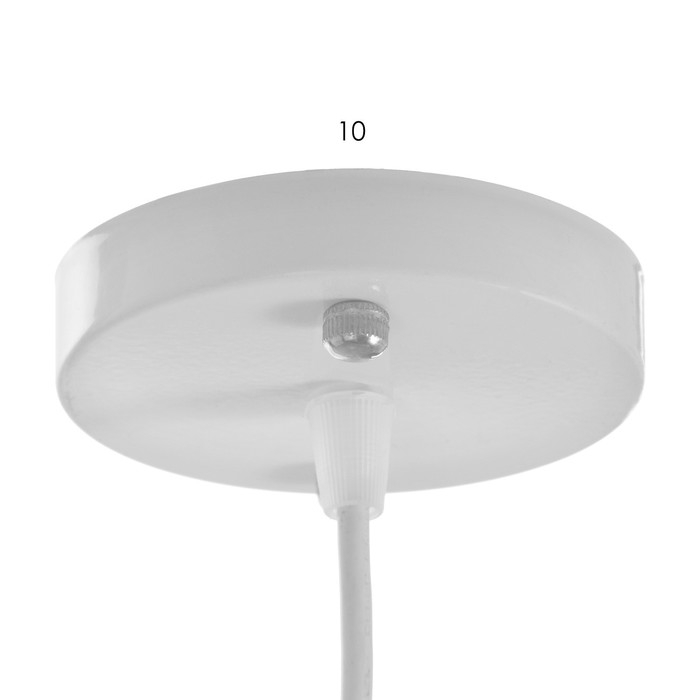 Светильник BayerLux Подвес "Конус" 1x40Вт E27 белый 12х12х16-96 см