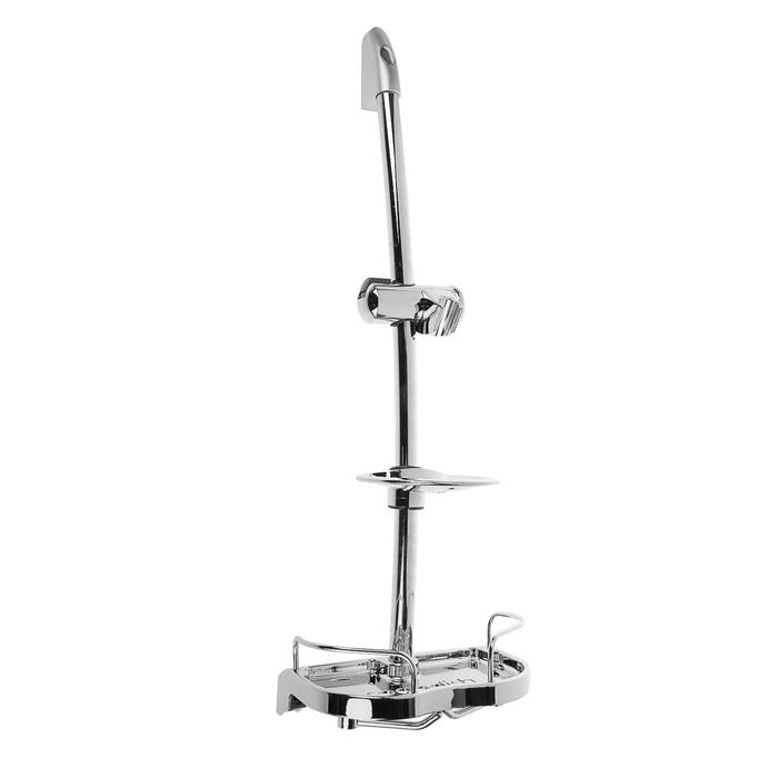 Душевая стойка Accoona А407, с пластиковой мыльницей и полочкой, хром 13566 Душевая стойка Accoona А407, с пластиковой мыльницей и полочкой, хром 13566