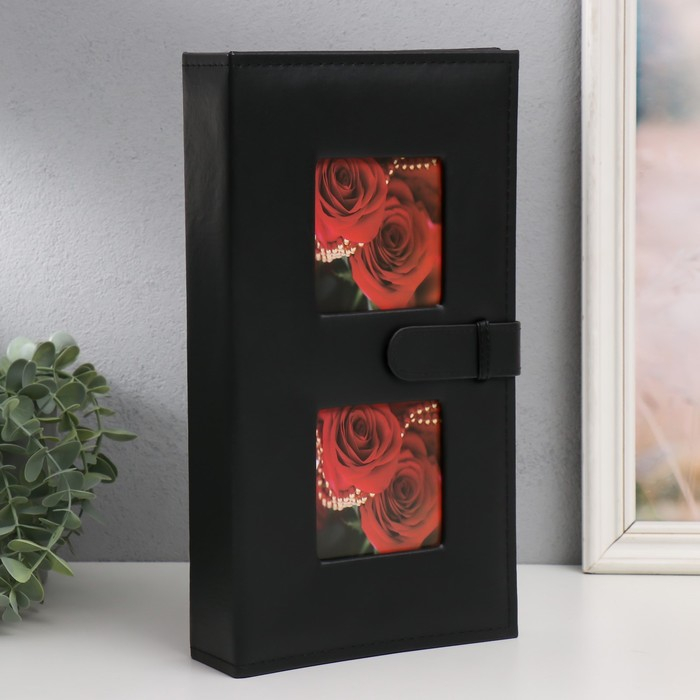 Фотоальбом на 300 фото 10х15 см Фотоальбом на 300 фото 10х15 см "Черный" кожзам МИКС 33х19х6 см