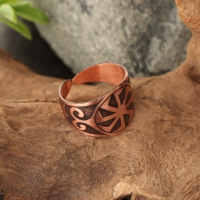 Кольцо-амулет «Коловрат», пластинчатый, медь