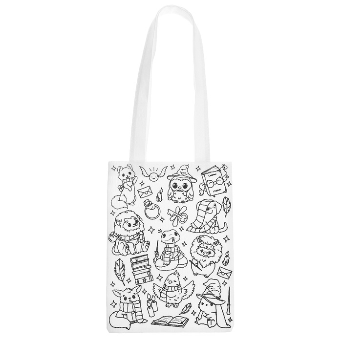 Сумка-шопер раскраска «Стикеры волшебники» Сумка-шопер раскраска «Стикеры волшебники»