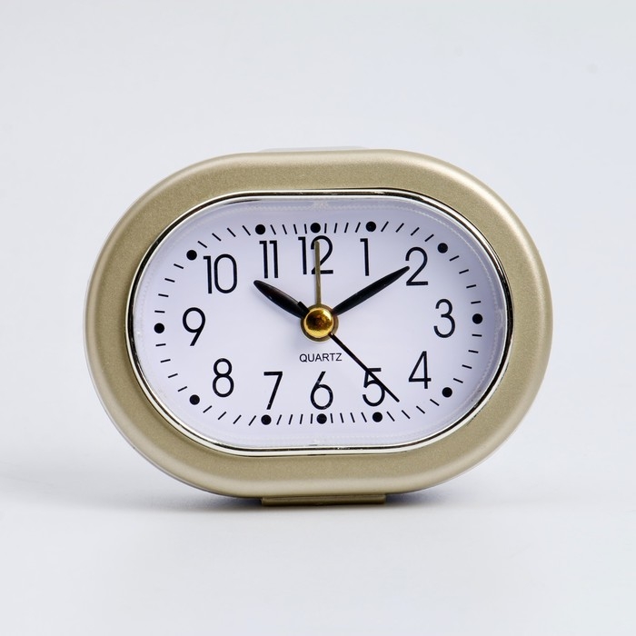 Будильник Будильник "Кантик" с подсветкой, 10 х 7.5 см золотой