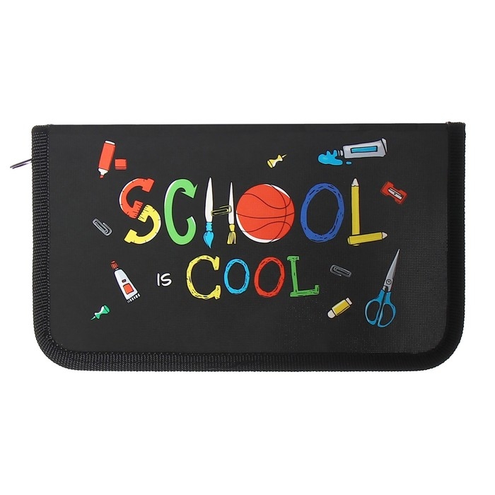 Пенал 1 секция, 115 х 205 мм, с наполнением 16 предметов, Calligrata Пенал 1 секция, 115 х 205 мм, с наполнением 16 предметов, Calligrata "School" ламинированный картон, 30П26/set