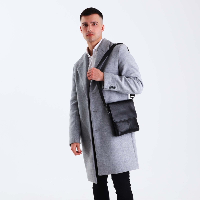 Сумка мужская, цвет чёрный Сумка мужская, цвет чёрный