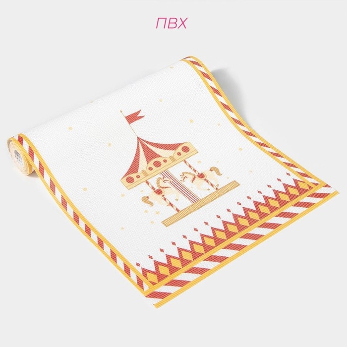 Дорожка новогодняя на стол Доляна «Парк аттракционов», сервировочная, 180×30 см Дорожка новогодняя на стол Доляна «Парк аттракционов», сервировочная, 180×30 см