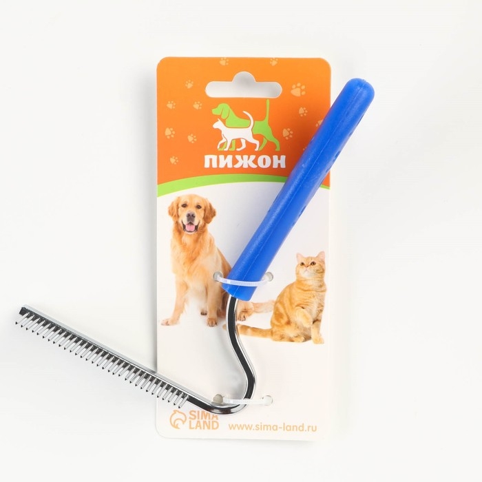 Расчёска  Расчёска "Лапки" изогнутая, 10,5 х 15 см, синяя